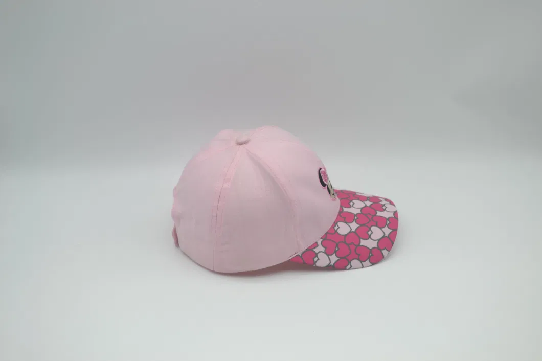 100% Cotton Mickey Style Cute Fashion Pink Baby Hats Mouse Minnie Girls Outdoor Baseball Caps