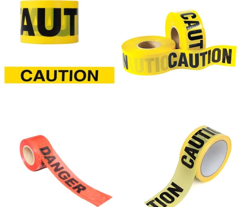 PE Yellow Barrier Reflective Caution Tape Warning Safety Tape