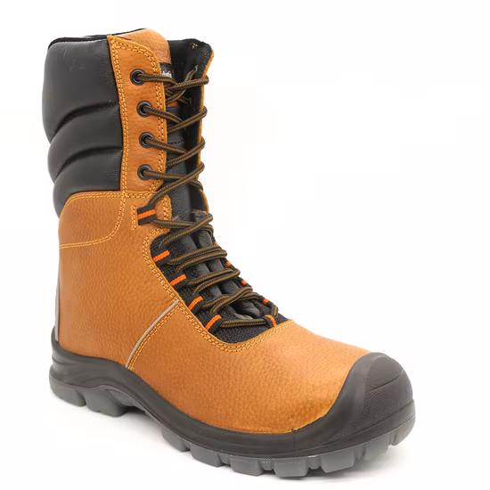 Zapatillas de deporte CE con punta de acero, suela de PU, zapatos de trabajo de seguridad de cuero, calzado de seguridad