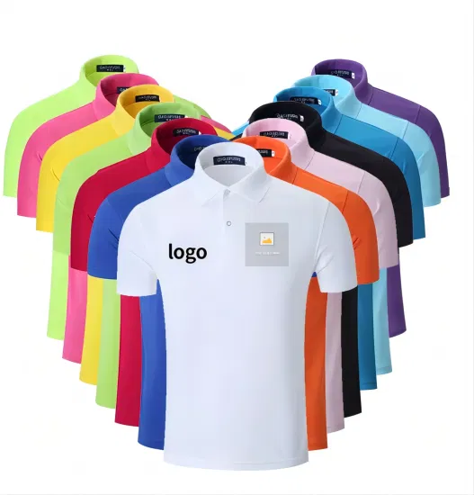 Camiseta de algodón lavada con bordado de poliéster de piqué en blanco liso de color sólido con logotipo personalizado de promoción de ventas