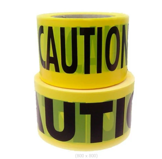 Cinta de seguridad de advertencia de cinta de precaución reflectante de barrera amarilla de PE
